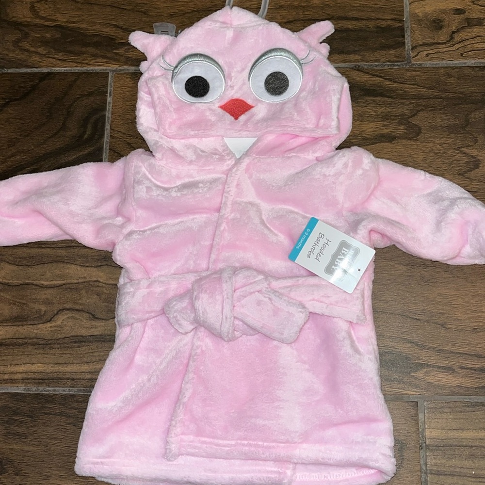 Brand New Baby Bath Robe, 0-9 Months